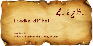 Liedke Ábel névjegykártya
